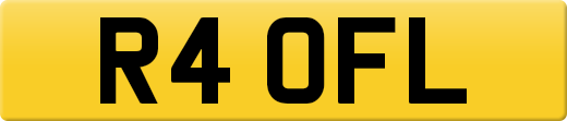R4 OFL private number plate